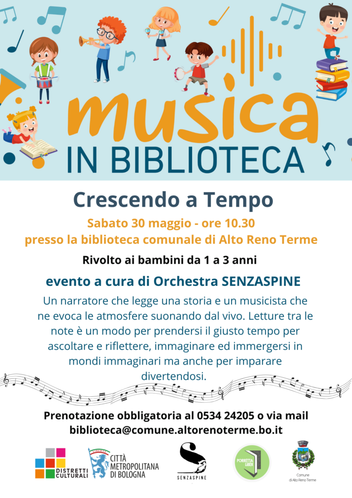 biblioteca – Musica in biblioteca locandina